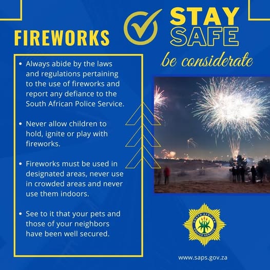 Community members urged to use fireworks cautiously to ensure safety
