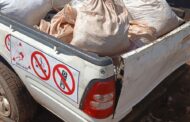 A suspected illegal miner arrested after being found with equipment