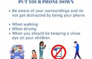 To be safe you should sometimes put the phone down