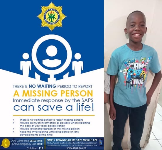 Help Thabong Police locate missing 11-year-old boy