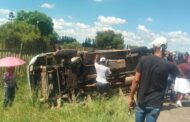 Rollover taxi crash near Ramochana Prison