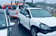 A multiple vehicle pile-up has occurred on M1 West before the Westcliff off-ramp