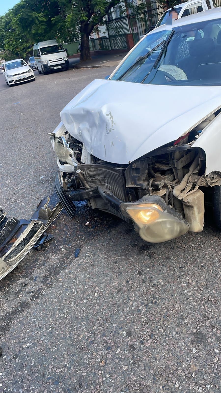 Emergency services responded to the scene of a collision on Avondale Road by the Shell Garage