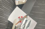 Driver arrested during a vehicle search for possession of a suspected illegal substance