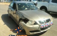 A motor vehicle and a taxi collided on the M10