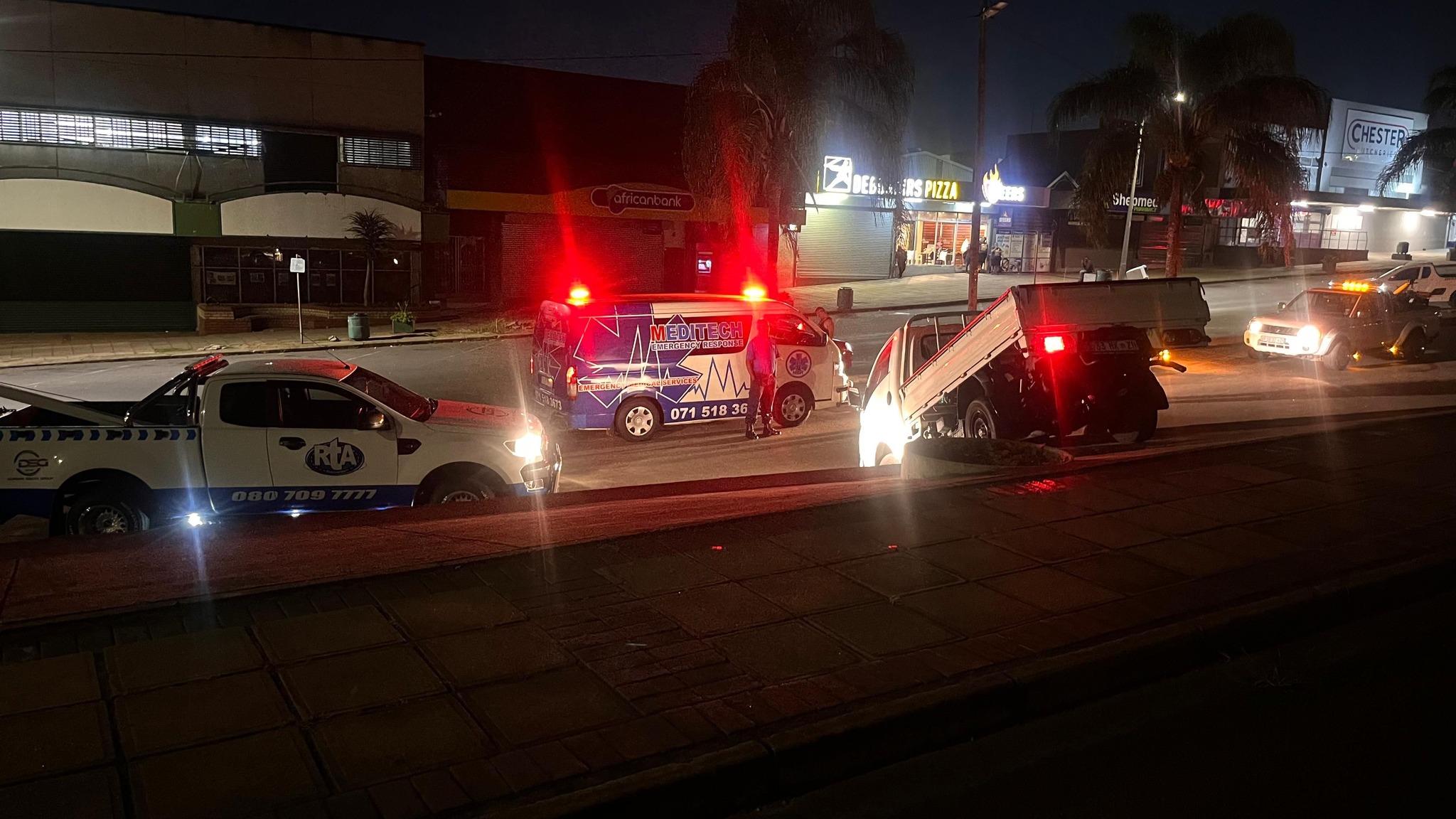 Fortunate escape from injuries in a crash on Shepstone Road in the New Germany area