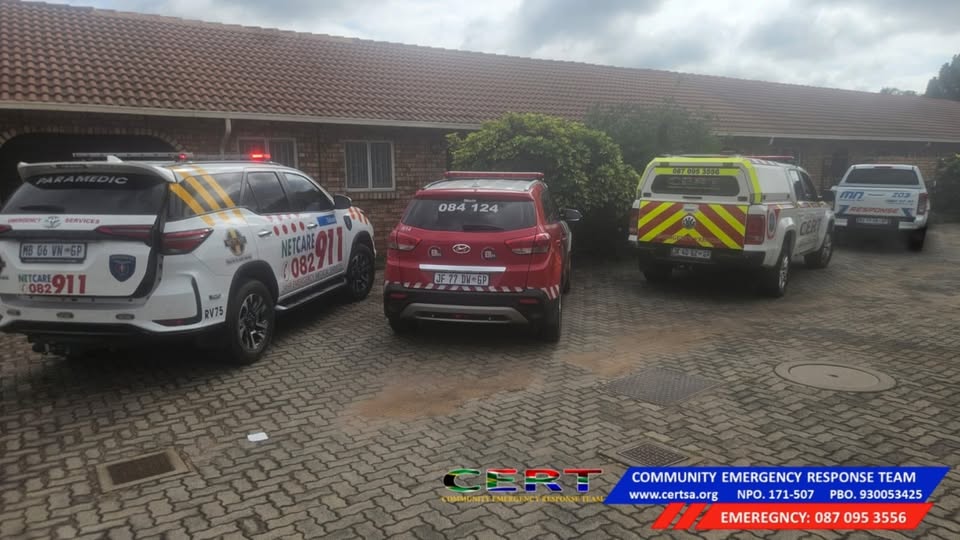 Medical emergency at a local retirement village in Die Hoewes, Centurion