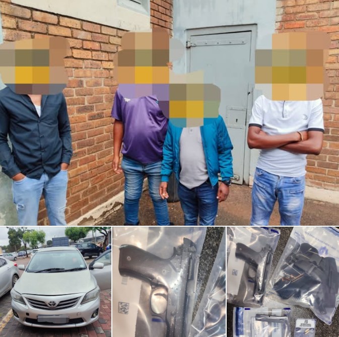 Four suspects arrested for armed robbery and possession of stolen goods in the Winnie Mandela area