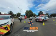 Biker injured in a crash at an intersection in Bloemfontein