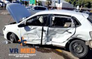 VRMED attended to a motor vehicle accident at the intersection of Du Plessis and R64 Dealsville road