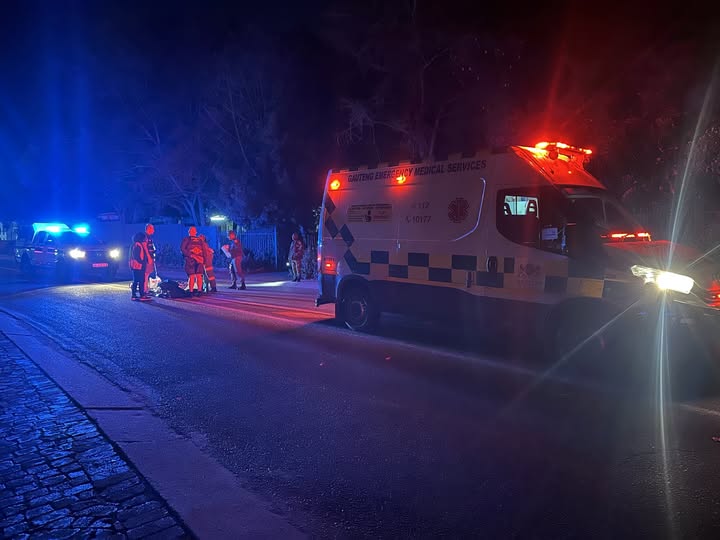 A pedestrian was struck by a vehicle that subsequently fled the scene, Menlo Park