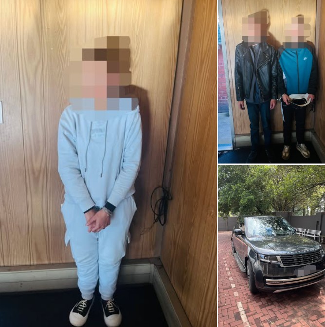 Three suspects arrested for possession of a reported hijacked vehicle in the Boksburg North area
