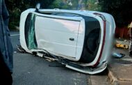Rollover crash on Ridge Road by Coastlands Hotel, Musgrave