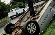 Vehicle Overturned on M13 Westbound before Hillcrest