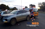 VR MED responded to an accident at the intersection of Walter Sesulu and Rose Avenue, Bloemfontein