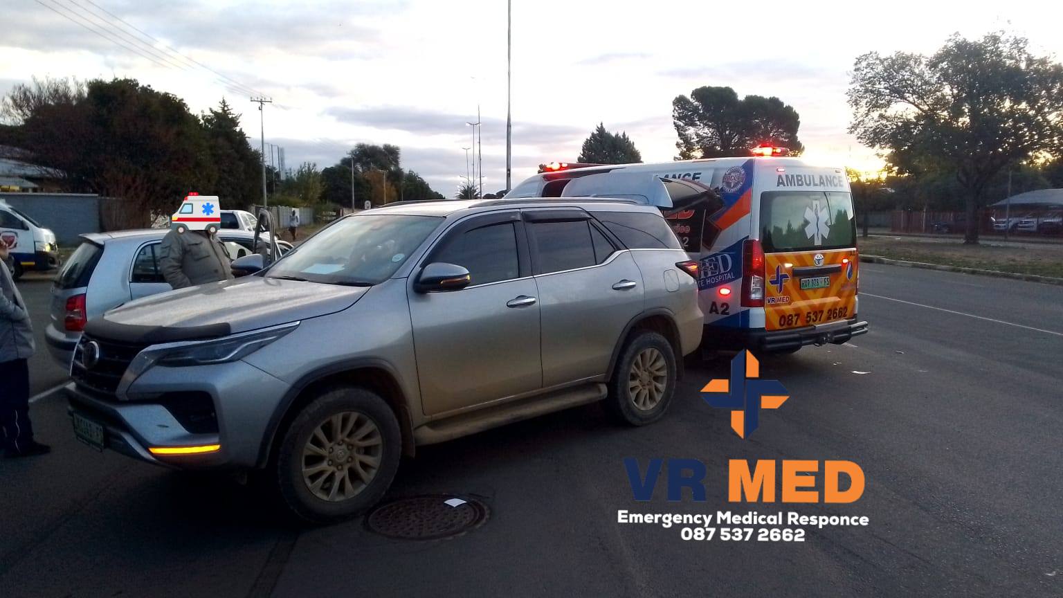 VR MED responded to an accident at the intersection of Walter Sesulu and Rose Avenue, Bloemfontein
