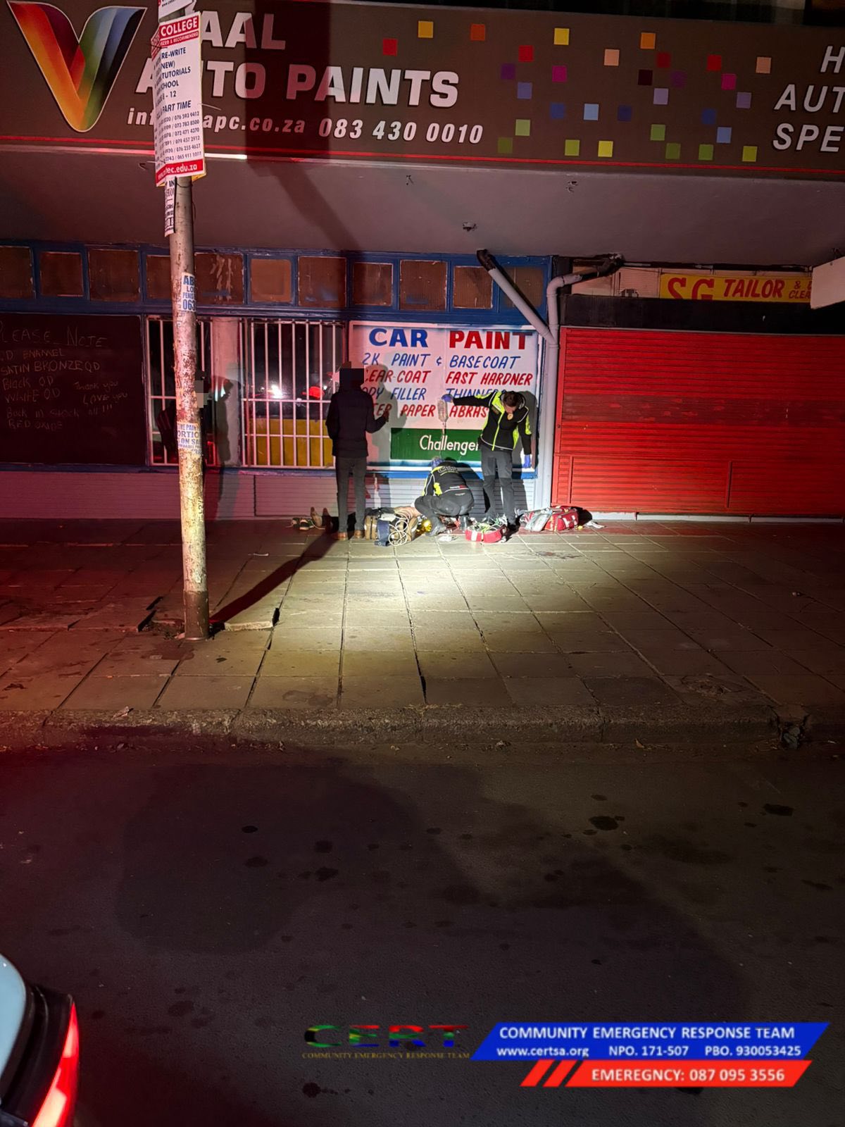 Stabbing incident in the Vereeniging CBD area