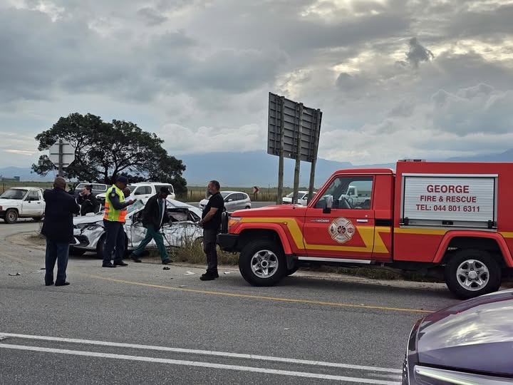 Collision at the airport intersection outside George