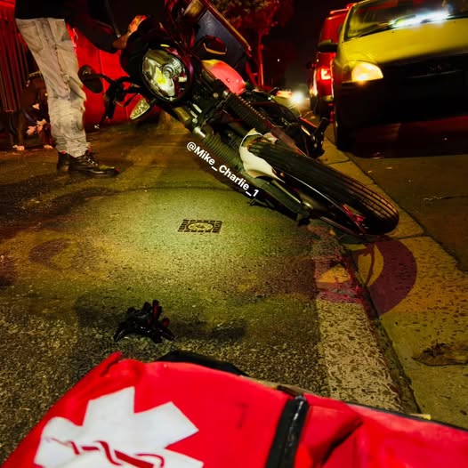 Biker injured in a collision on Princessvlei Road, Plumstead