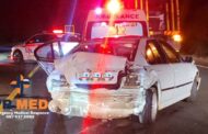 VR MED responded to an accident on the N1 south. Five patients were evaluated and one was transported to the hospital with injuries