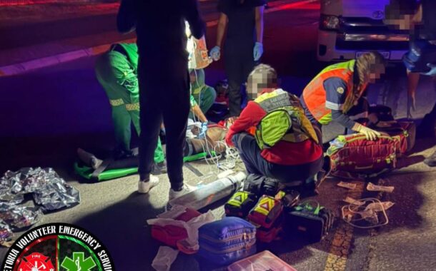 PVES responders and a practitioner attended the scene of a pedestrian-vehicle accident in Silverton
