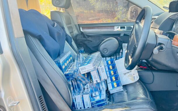Hoedspruit police in collaboration with a local Farm Watch initiative intercepted a vehicle while transporting illicit cigarettes