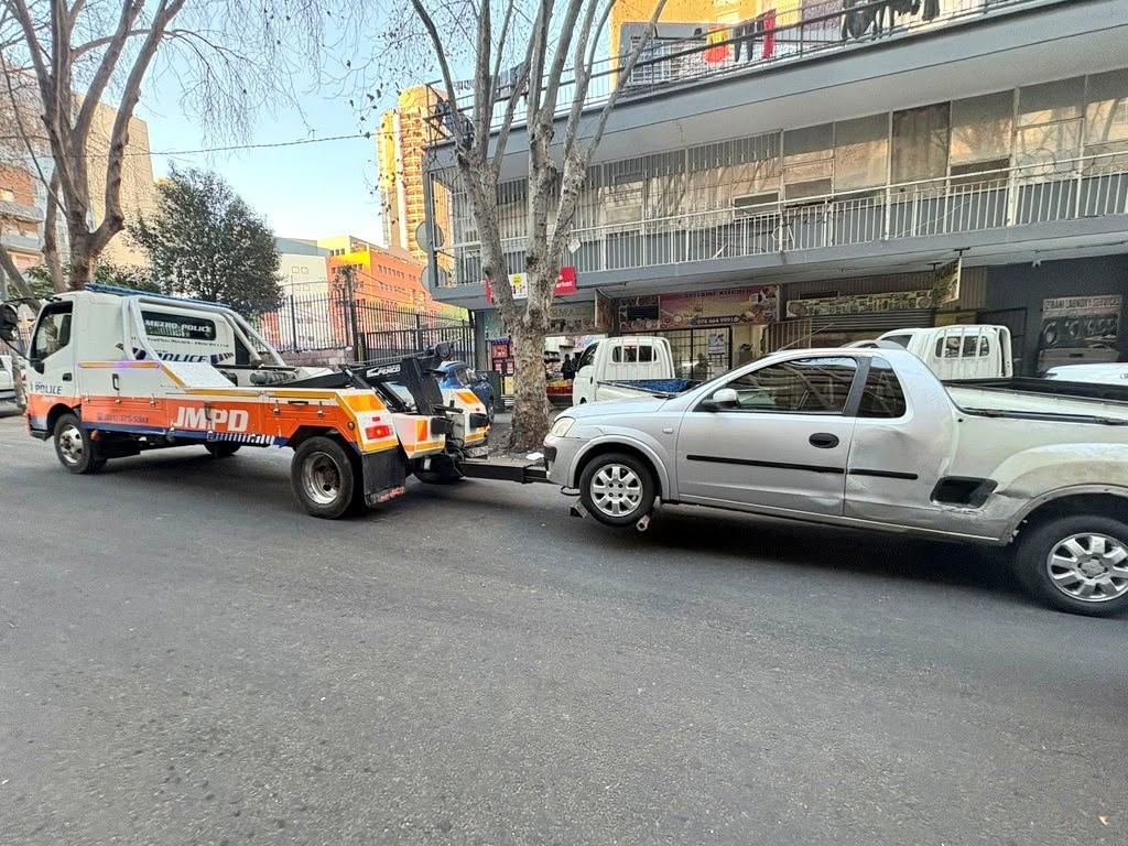 Hijacking suspect arrested at the corner of Simmonds & Smit Streets in Braamfontein