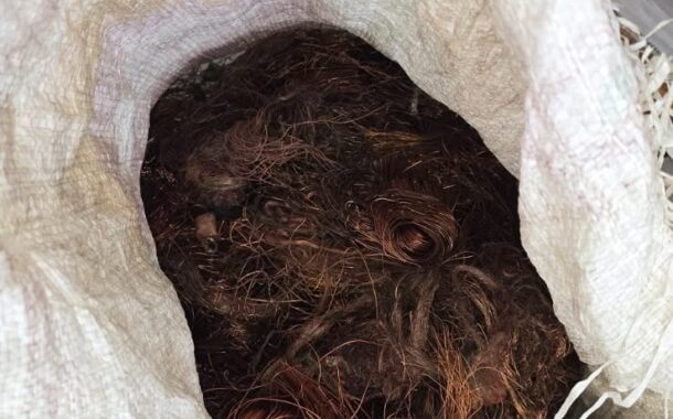 Suspect arrested for possession of suspected stolen copper cables