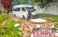 A taxi collided with a wall on Rigel Avenue North in the Waterkloof Ridge area of Pretoria East