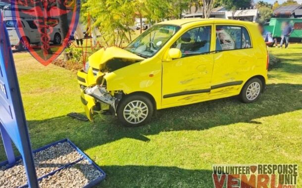 Motor vehicle accident on St. Bernard Drive in the Garsfontein X10 area of Pretoria East