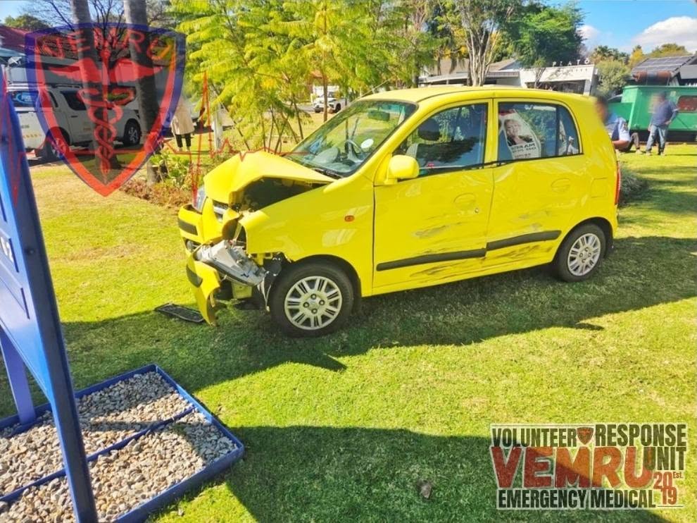 Motor vehicle accident on St. Bernard Drive in the Garsfontein X10 area of Pretoria East