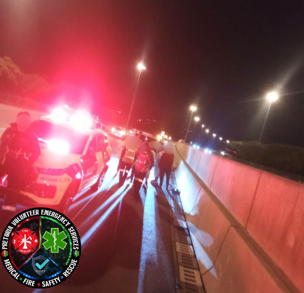 Motorbike accident on the N1 North near the Stormvoël Interchange