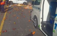 A vehicle overturned on Penjat Bridge in Port Shepstone