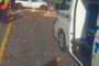 A vehicle overturned on Penjat Bridge in Port Shepstone