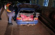 A suspect was for possession of suspected stolen meat during a high-density operation