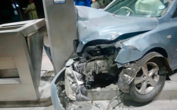 Vehicle Crashes Into Petrol Pump: Cottonlands - KZN