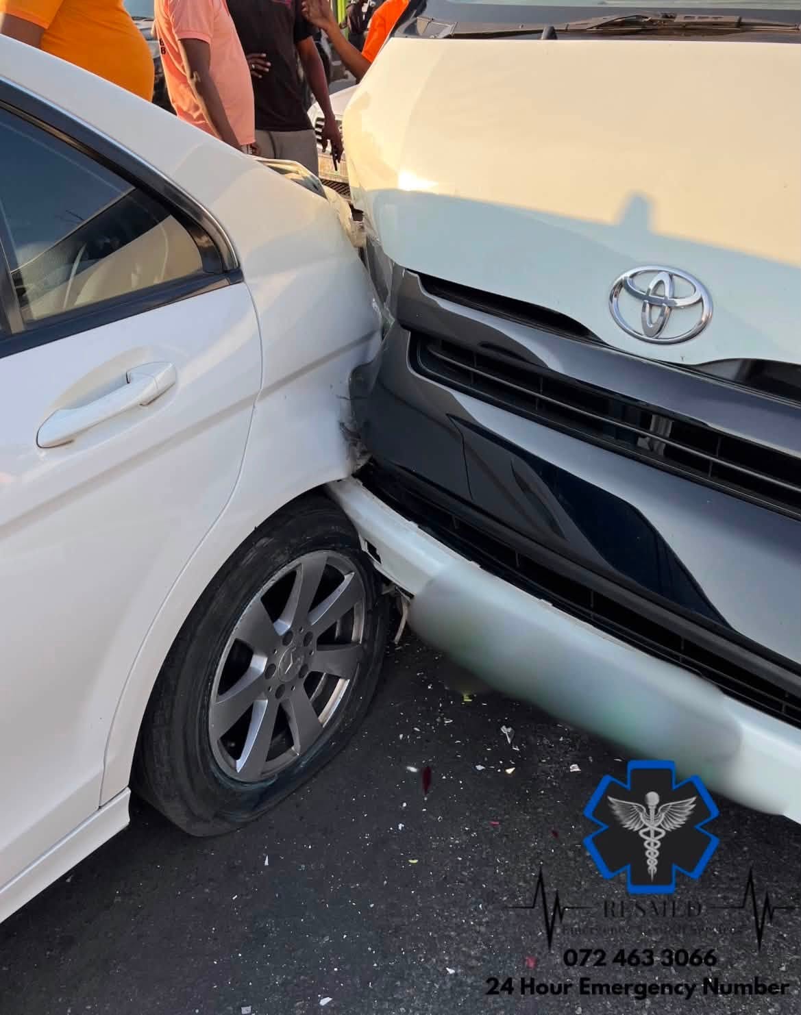 A motor vehicle accident occurred at the R510 New Covenant Church traffic lights in Rustenburg