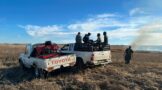 N17 Emergency Response members responded to a wild fire on a farm near the old Rietfontein Mine