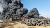 Major tyre fire contained in Benoni