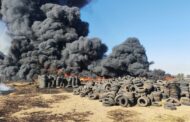 Major tyre fire contained in Benoni