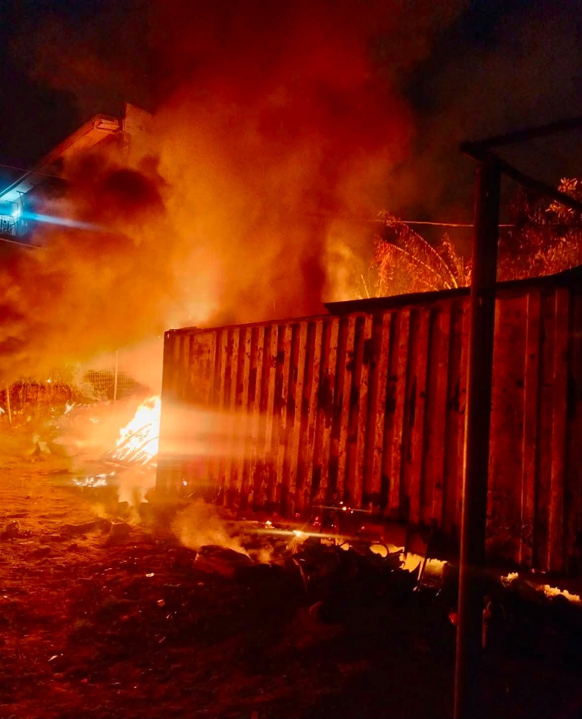 Fire Destroys Two Structures At Car Wash: Verulam CBD - KZN