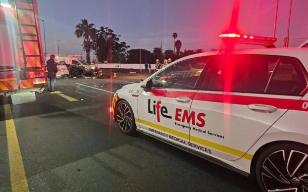 Vehicle rollover crash and a secondary collision on the R102, Blackheath